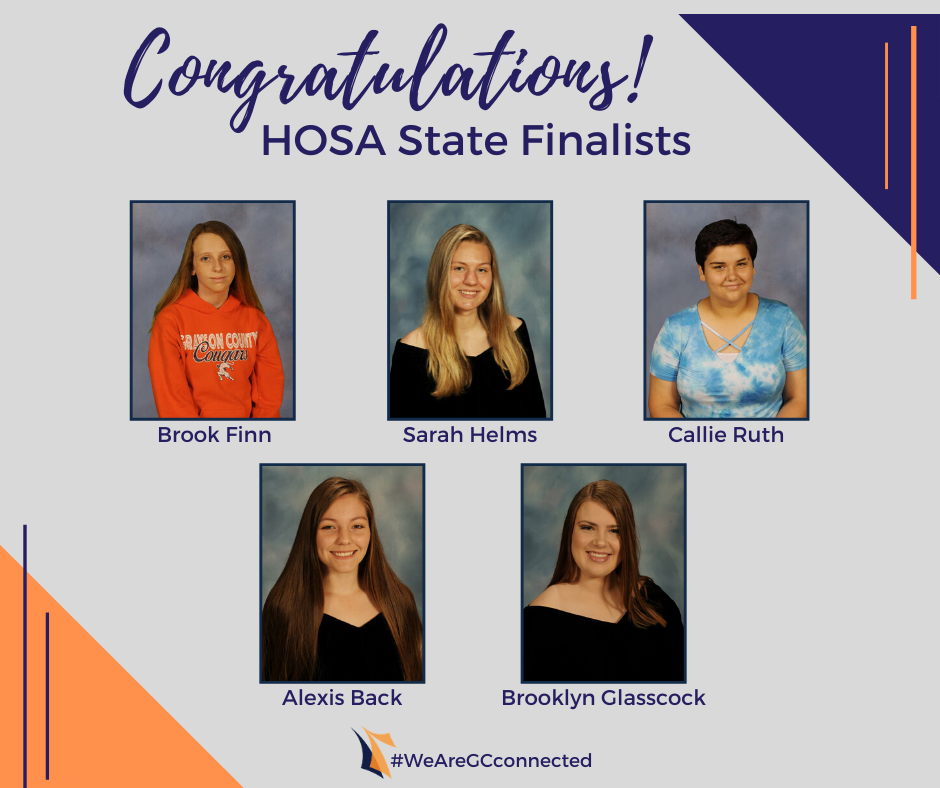 GCHS HOSA Takes Top Finishes at State
