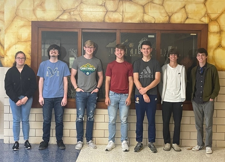 Sierra Secora, William Keiran, Luke Milliner, Blaine Aubrey, Jake Rogers, Colton Glenn and Dawson Gorby