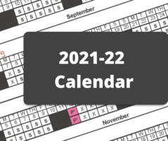 Feedback for 2021-22 Calendar; Survey Closes Nov. 13