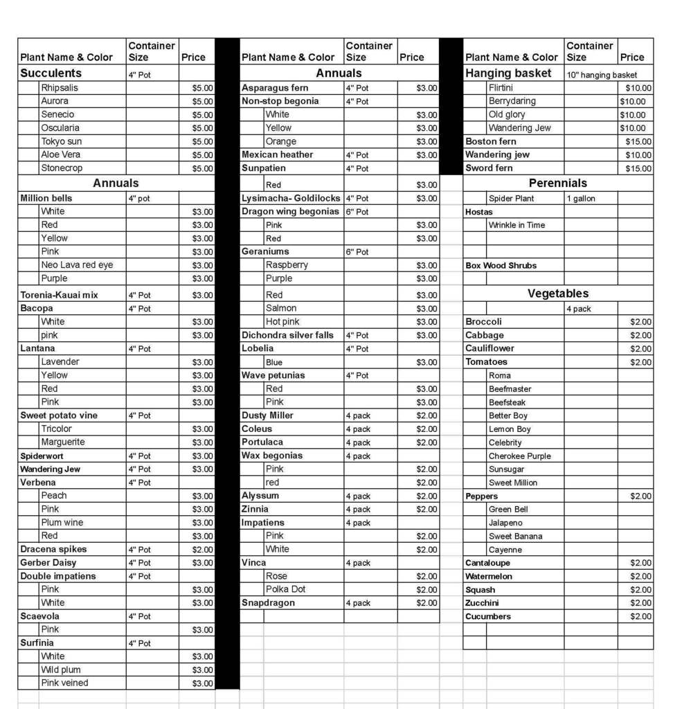 price list see ink