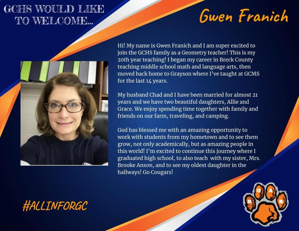Gwen Franich Hire Announcement