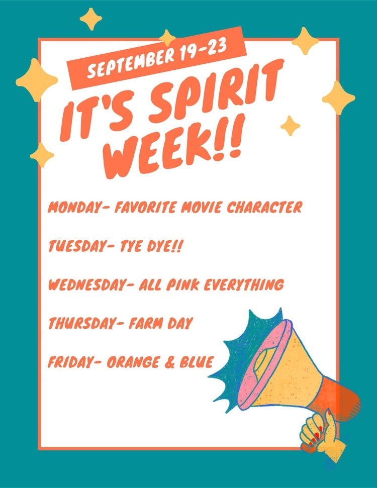 Next week is Spirit Week in GC!!