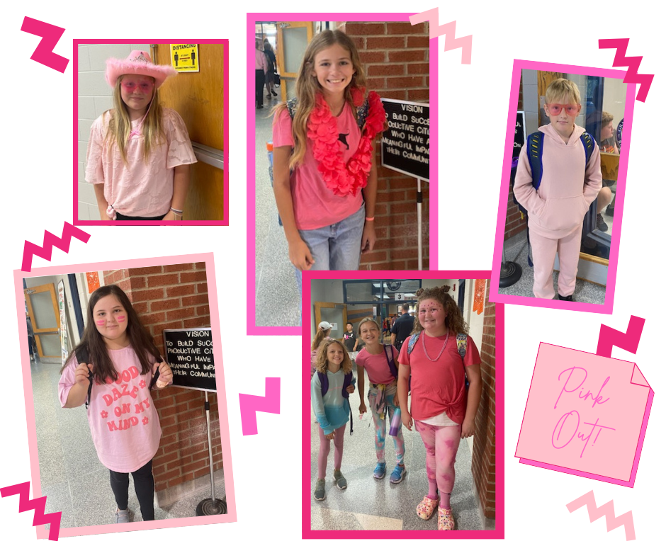 Pink out day outfits