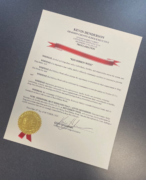 Red Ribbon Week Proclamation