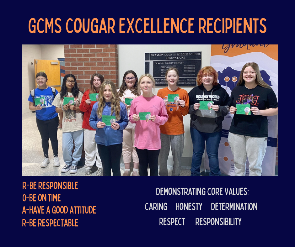 Cougar Excellence Students