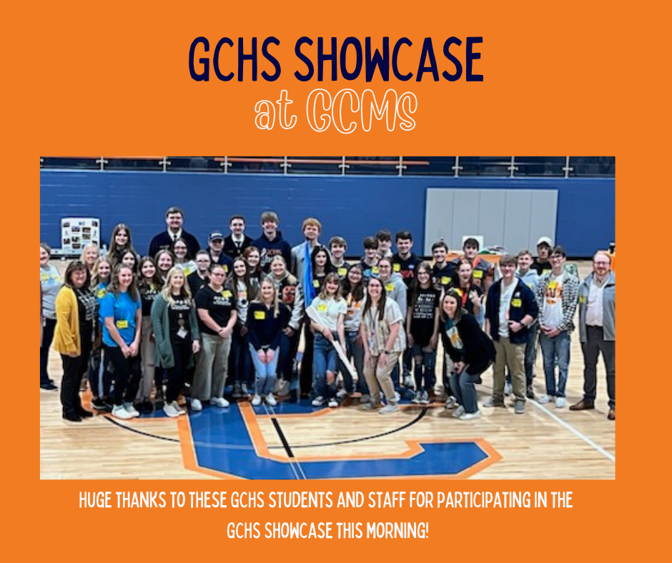Group photo of GCHS showcase participants