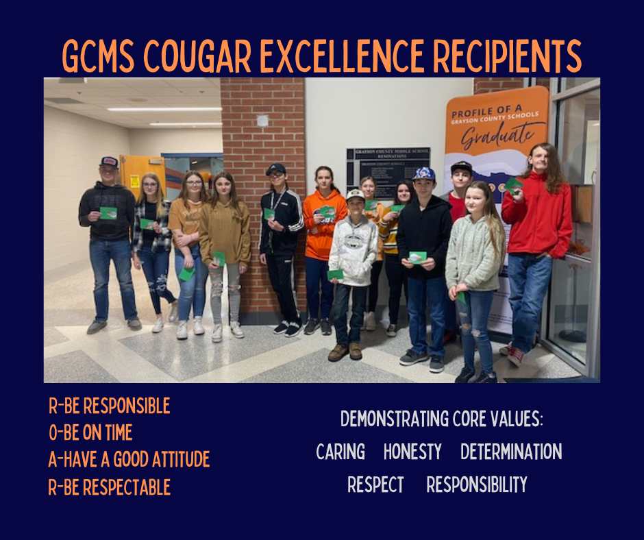 Cougar Excellence Group photo