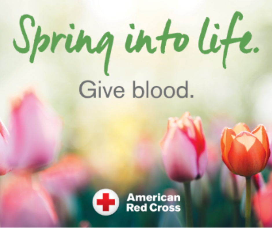 Blood Drive Image spring flowers